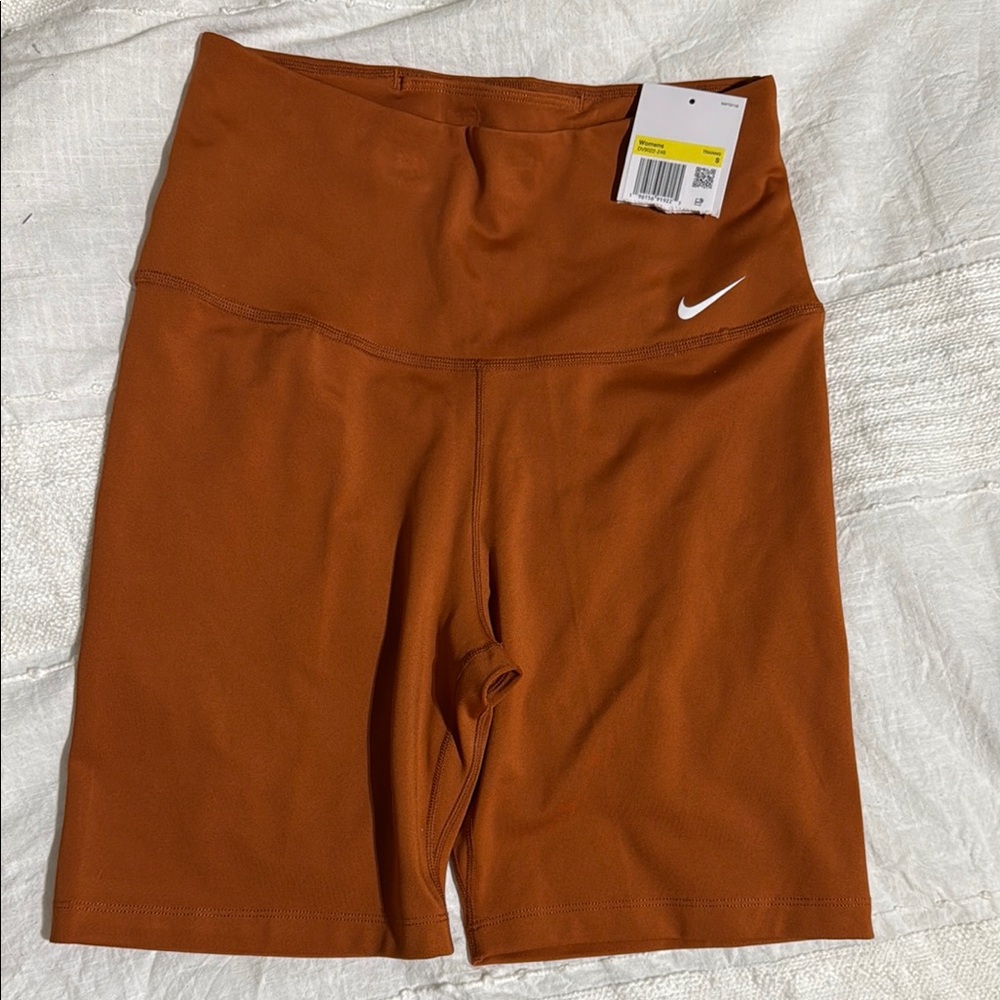Nike Women's Bike Shorts - Rust Orange